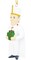 Tree Buddees The Pope with a Present Cute Religious Christmas Ornament